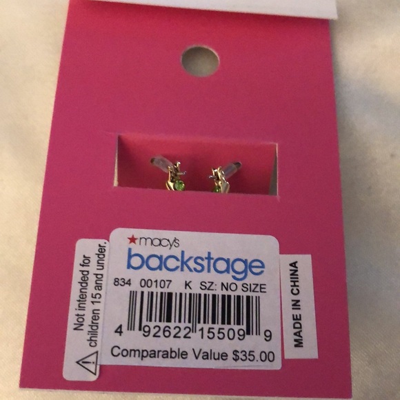 Betsey Johnson Love Fest Huggie Hoop Earrings With Open Frame Daisy Charm NWT - Picture 14 of 14